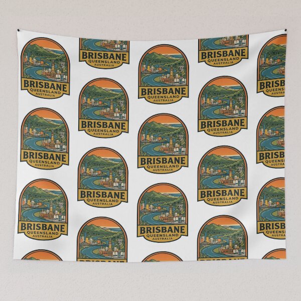 Item preview, Brisbane Queensland Australia Story Bridge Koala Retro Travel Badge    designed and sold by raedattia.