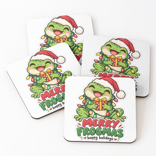 Item preview, Merry Frogmas Christmas Frog Hoppy Holidays designed and sold by Mordenrox.