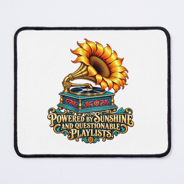 Item preview, Powered by Sunshine and Questionable Playlists designed and sold by P13KAR-DESIGN.