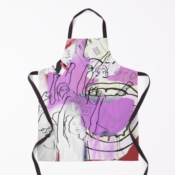 Item preview, Fight your rights, Surreal Purple Figures and Birds Abstract Collage Art designed and sold by Deathcocoshots.