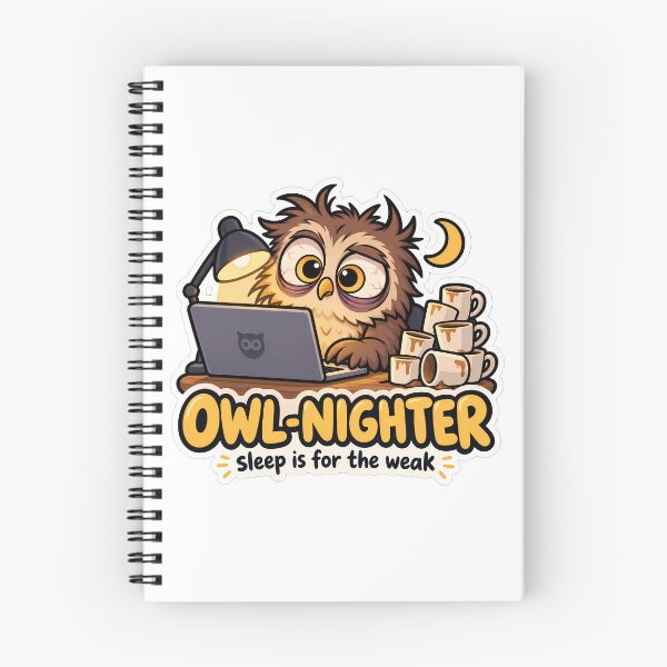 Item preview, Owl-Nighter Tired Owl Sleep Is For The Weak designed and sold by Mordenrox.