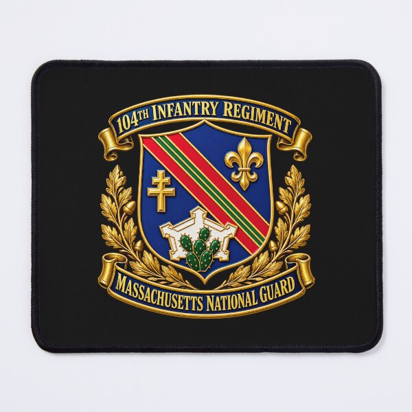 Item preview, Army - 104th Infantry Regiment - Massachusetts National Guard - DUI - 1930 - 3D - Enhanced designed and sold by Military Insignia Products.