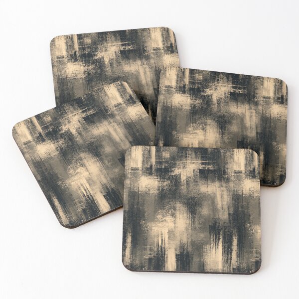 Item preview, Abstract Sepia and Charcoal Block Texture designed and sold by Piotrek0001.