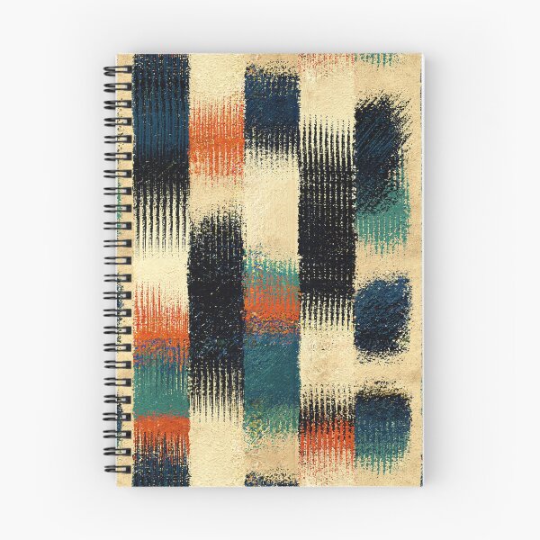 Item preview, Textured Plaid Stripes in Teal and Orange designed and sold by Piotrek0001.