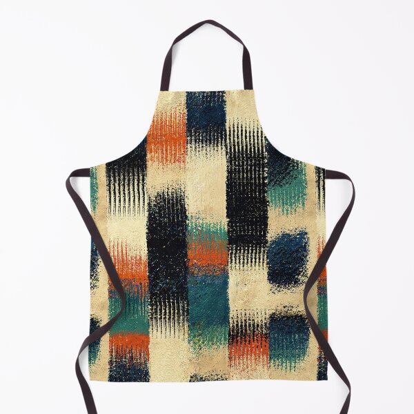 Item preview, Textured Plaid Stripes in Teal and Orange designed and sold by Piotrek0001.