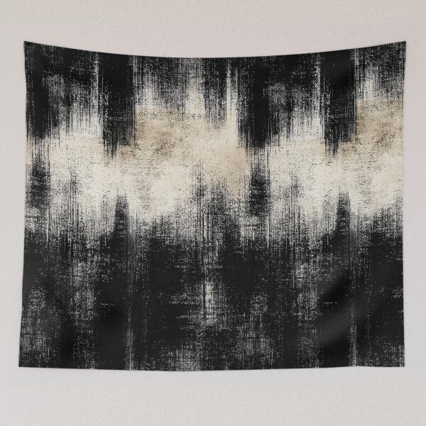 Item preview, Inky Black and White Raw Canvas Texture designed and sold by Piotrek0001.