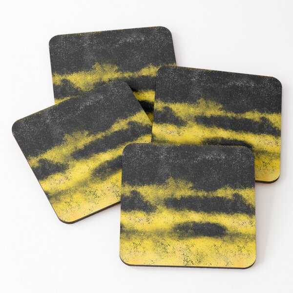 Item preview, Asphalt Black and Yellow Hazard Spray Art designed and sold by Piotrek0001.
