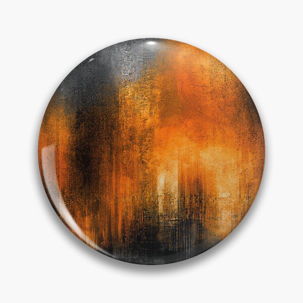 Item preview, Fiery Amber and Charcoal Smoked Wall Art designed and sold by Piotrek0001.