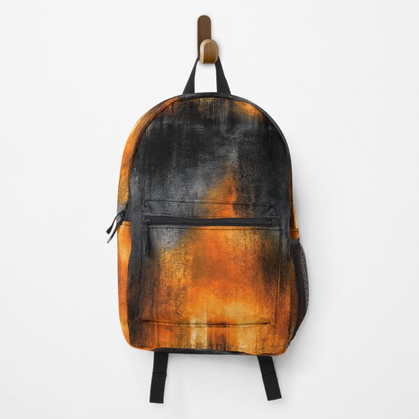 Item preview, Fiery Amber and Charcoal Smoked Wall Art designed and sold by Piotrek0001.