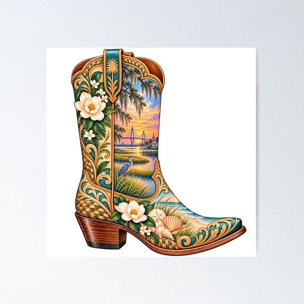 Item preview, South Carolina Cowboy Boot designed and sold by Whimspired By Paxx.