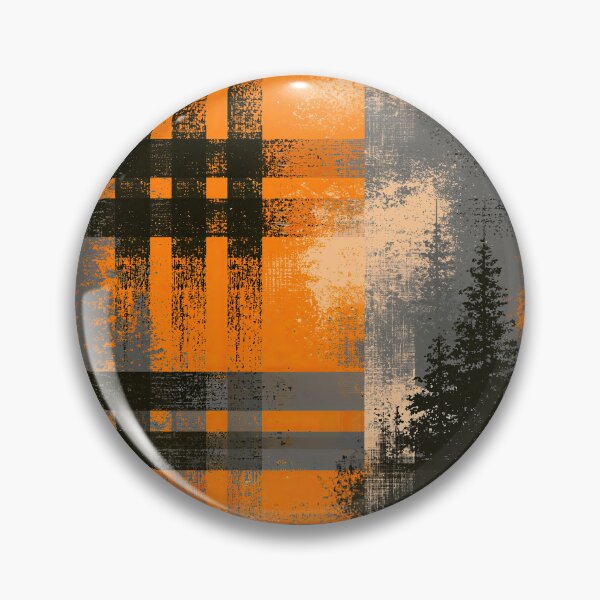 Item preview, Pine Forest Silhouette on Distressed Plaid designed and sold by Piotrek0001.
