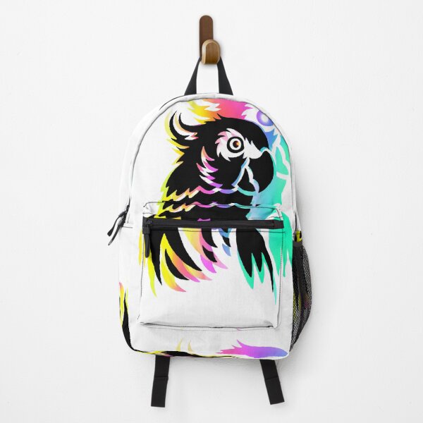 Item preview, Rainbow Parrot Neon Wings Colorful Tropical Bird designed and sold by ExploreAura Studio.