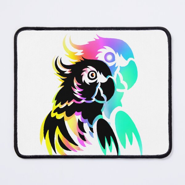 Item preview, Rainbow Parrot Neon Wings Colorful Tropical Bird designed and sold by ExploreAura Studio.