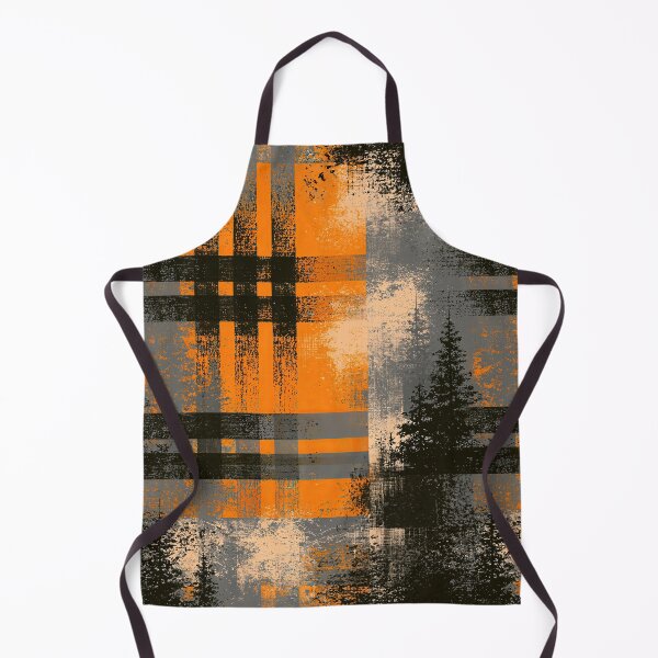 Item preview, Pine Forest Silhouette on Distressed Plaid designed and sold by Piotrek0001.