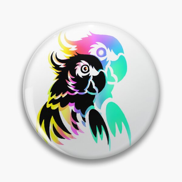 Item preview, Rainbow Parrot Neon Wings Colorful Tropical Bird designed and sold by ExploreAura Studio.