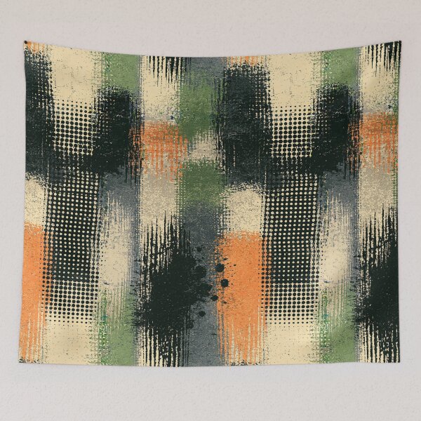 Item preview, Urban Military Green Halftone Grunge Pattern designed and sold by Piotrek0001.