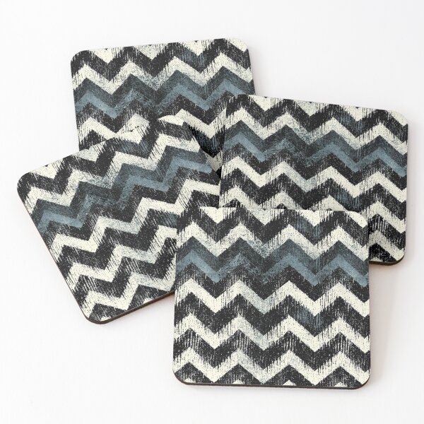 Item preview, Monochrome Urban Chevron Stripe Grunge Art designed and sold by Piotrek0001.