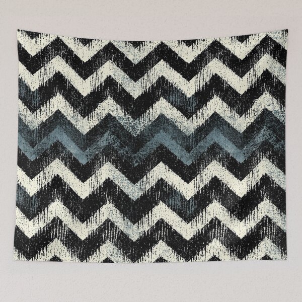 Item preview, Monochrome Urban Chevron Stripe Grunge Art designed and sold by Piotrek0001.