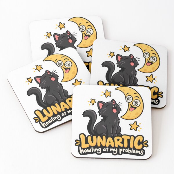 Item preview, Lunartic Black Cat Howling At The Moon designed and sold by Mordenrox.