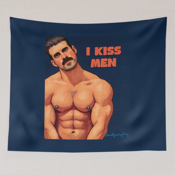Item preview, I Kiss Men designed and sold by Hunkyismything.