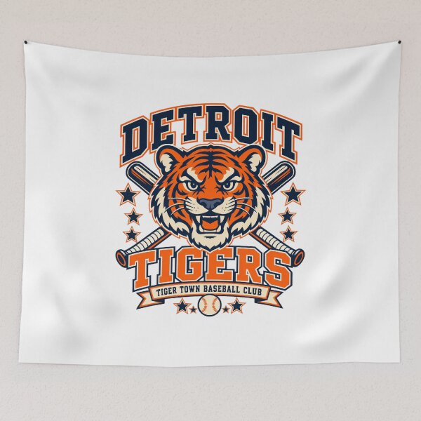 Item preview, Detroit Tigers Vintage Varsity Baseball Crest designed and sold by Dresut.