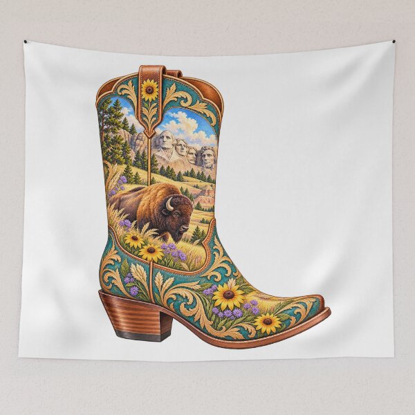 Item preview, South Dakota Cowboy Boot designed and sold by Whimspired By Paxx.