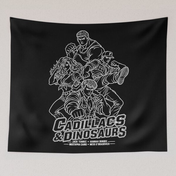 Item preview, Cadillacs and Dinosaurs – Line art designed and sold by Philip-p22.