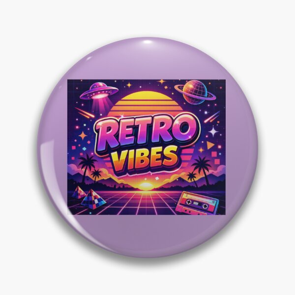 Item preview, Retro Vibes Neon Sunset designed and sold by Dew Drop Designs.