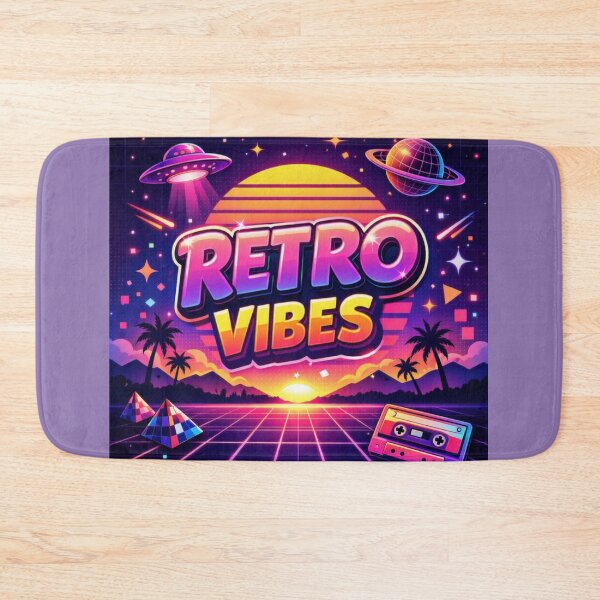 Item preview, Retro Vibes Neon Sunset designed and sold by Dew Drop Designs.