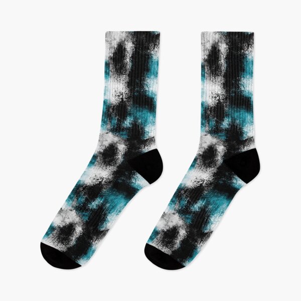 Item preview, Electric Teal and Black Urban Spray Texture designed and sold by Piotrek0001.