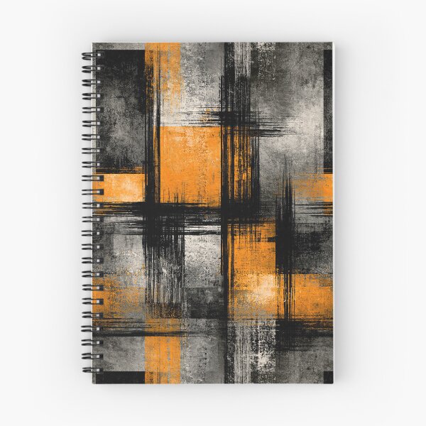 Item preview, Constructivist Orange and Black Urban Block Art designed and sold by Piotrek0001.