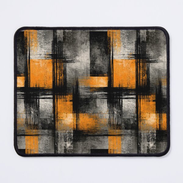 Item preview, Constructivist Orange and Black Urban Block Art designed and sold by Piotrek0001.