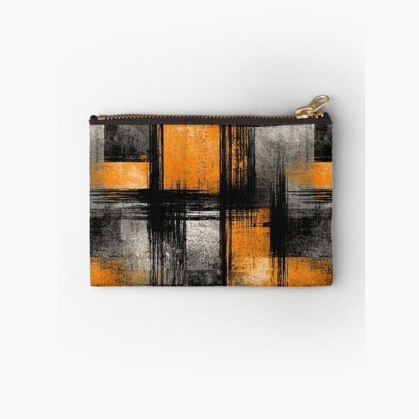 Item preview, Constructivist Orange and Black Urban Block Art designed and sold by Piotrek0001.