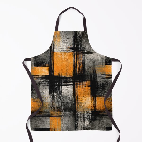 Item preview, Constructivist Orange and Black Urban Block Art designed and sold by Piotrek0001.