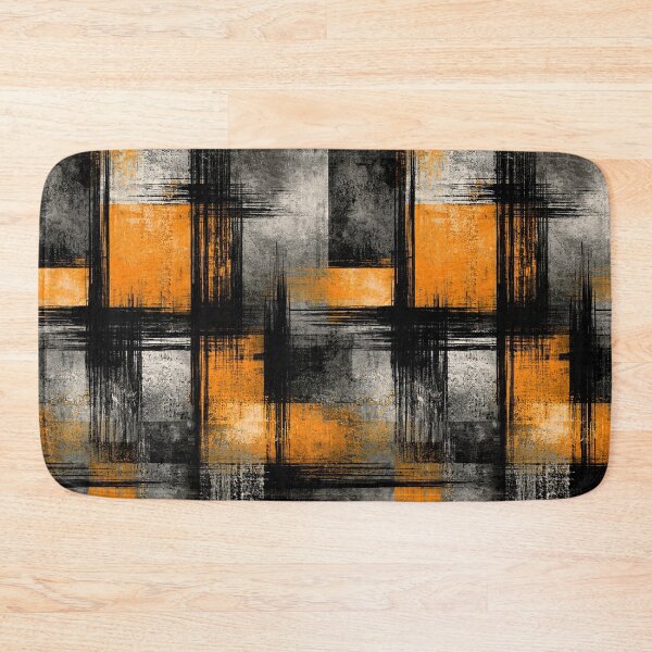 Item preview, Constructivist Orange and Black Urban Block Art designed and sold by Piotrek0001.