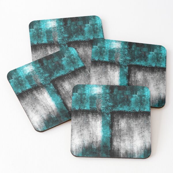Item preview, Teal and White Cross Spray Graffiti Art designed and sold by Piotrek0001.