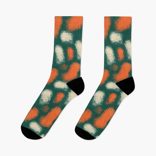 Item preview, Abstract Painterly Blotches in Teal and Orange designed and sold by Piotrek0001.