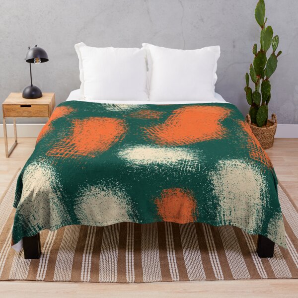 Item preview, Abstract Painterly Blotches in Teal and Orange designed and sold by Piotrek0001.