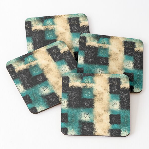 Item preview, Mystic Spiral Symbols on Distressed Teal Wall designed and sold by Piotrek0001.