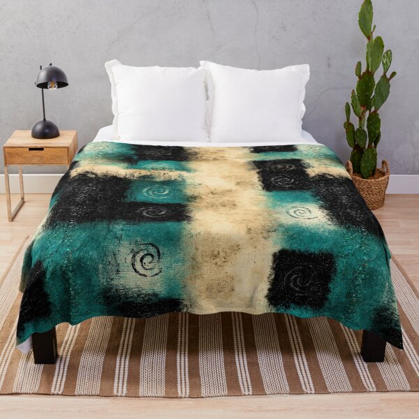 Item preview, Mystic Spiral Symbols on Distressed Teal Wall designed and sold by Piotrek0001.