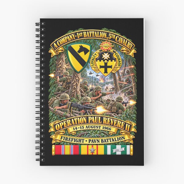 Item preview, Army - A Co, 1st Bn, 5th Cavalry -1st Cav Div - Operation Paul Revere II -14-15 Aug 1966 - Vietnam - PAVN Firefight w VN SVC - 3D - Enhanced designed and sold by Military Insignia Products.