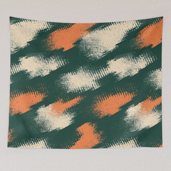 Item preview, Urban Camo Brushstrokes in Sage and Rust designed and sold by Piotrek0001.
