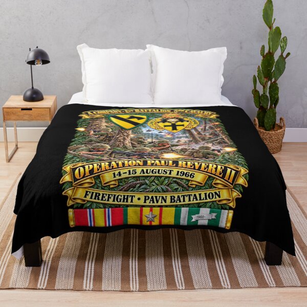 Item preview, Army - A Co, 1st Bn, 5th Cavalry -1st Cav Div - Operation Paul Revere II -14-15 Aug 1966 - Vietnam - PAVN Firefight w VN SVC - 3D - Enhanced designed and sold by Military Insignia Products.