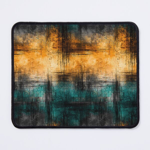 Item preview, Peeling Ochre Rust and Teal Industrial Art designed and sold by Piotrek0001.
