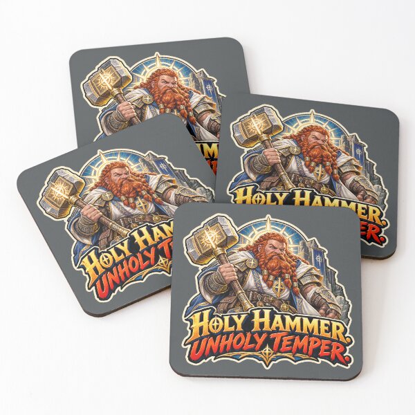 Item preview, Holy Hammer Unholy Temper Male designed and sold by Wear It Anyway Designs.