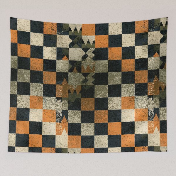 Item preview, Distressed Checkerboard Tile Grunge Pattern designed and sold by Piotrek0001.