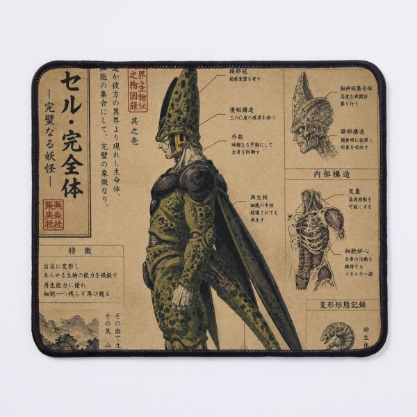 Item preview, Perfect Cell Yokai Diagram Ukiyo-e Dragon Ball (HIGH-QUALITY) designed and sold by ShawnMorrisDesigns.