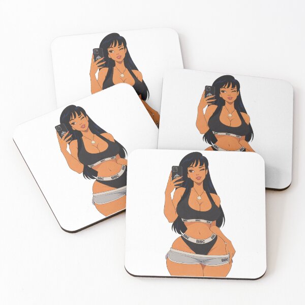 Item preview, Vintage Anime Pinup Selfie Girl – Retro Glam Aesthetic designed and sold by  Hollow Moon Studios..