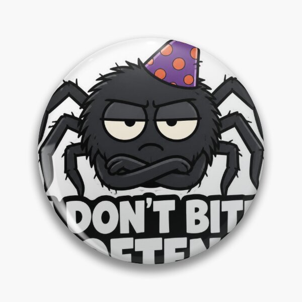 Item preview, I Don't Bite Often Funny Spider Sticker — Halloween Party Humor designed and sold by ryleemaxwell.