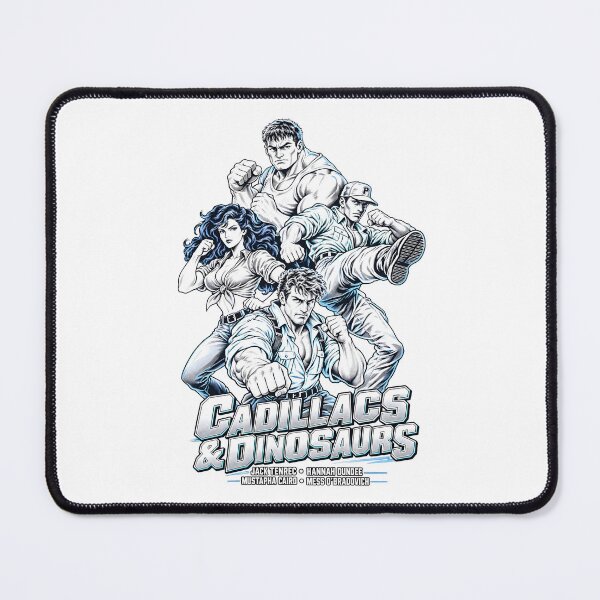 Item preview, Cadillacs and Dinosaurs – Arcade Heroes Line Art designed and sold by Philip-p22.